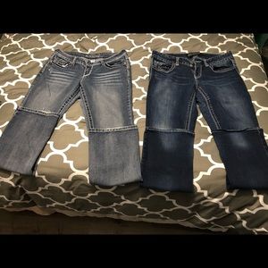 Two pairs Maurice’s jeans